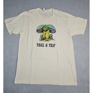 Bioworld Mens Take A Trip Mushroom Graphic T‎ Shirt Size Large NWOT